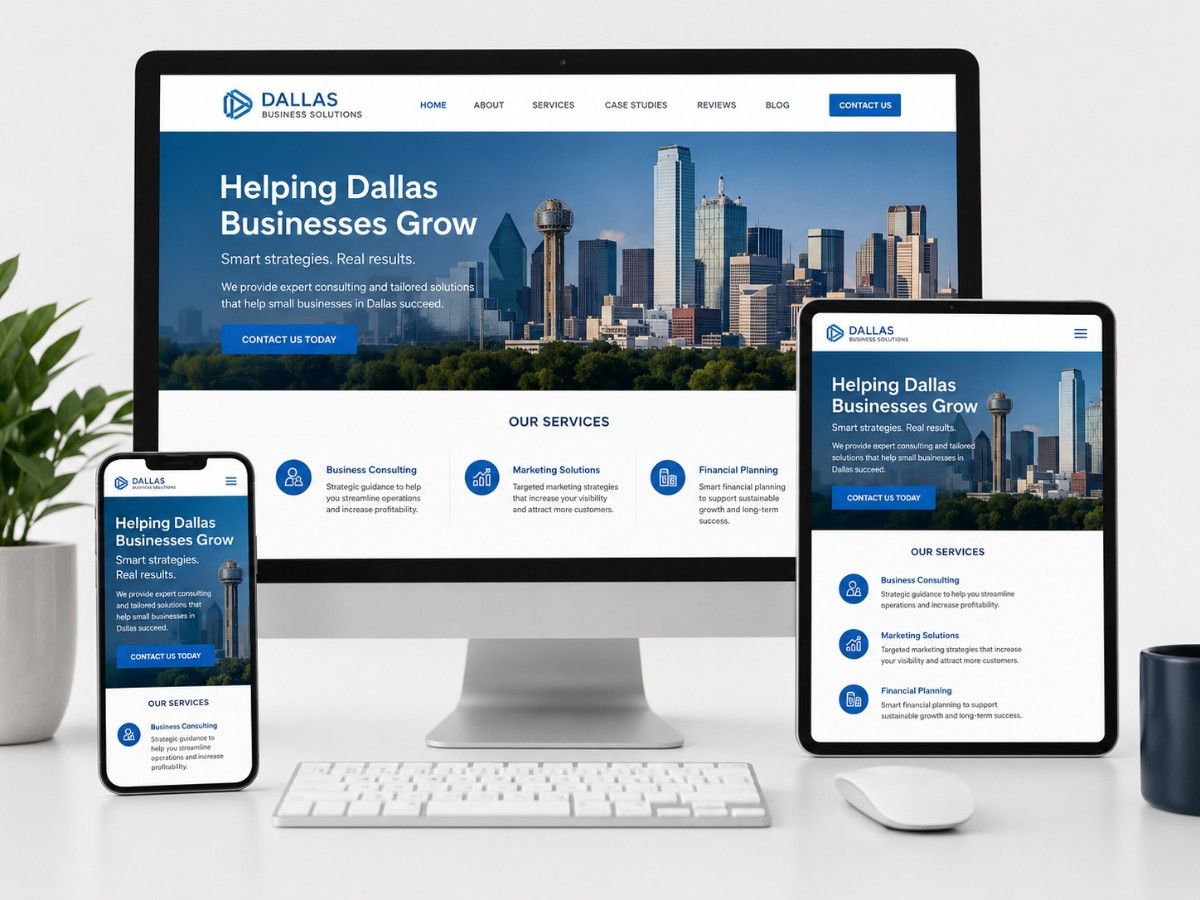 Small business website design Dallas