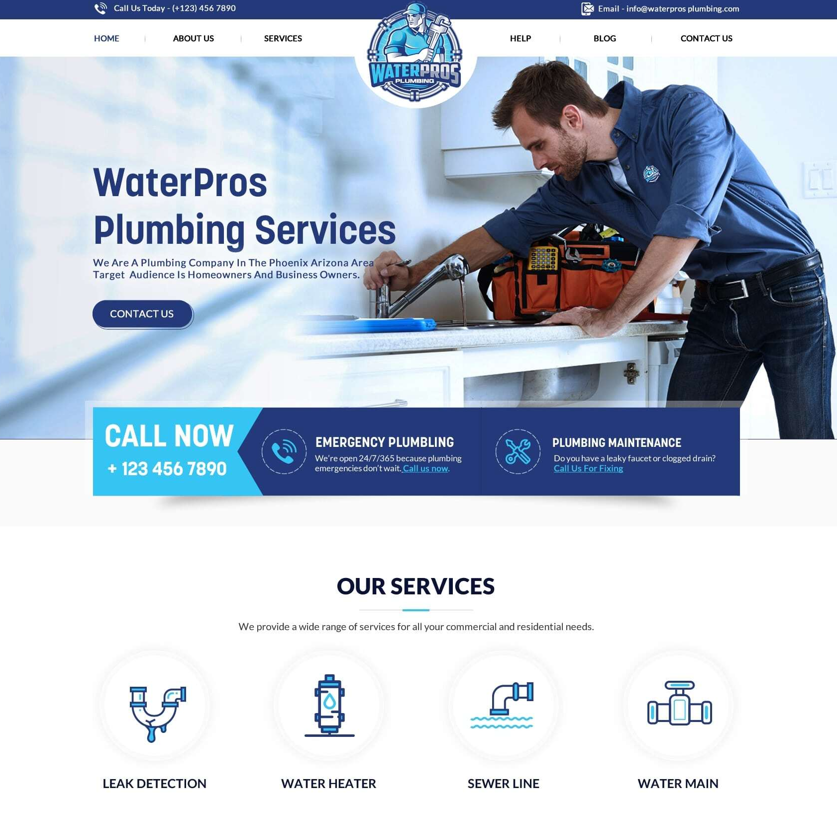 Plumbing website design